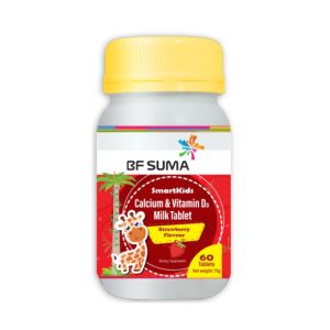 Calcium & Vitamin D3 Milk Tablets (Strawberry Flavour)